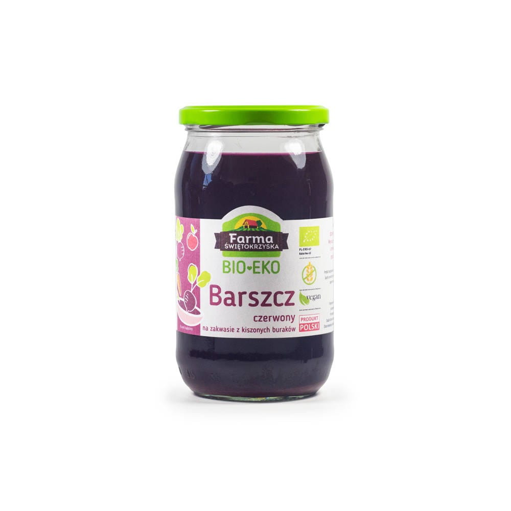 ROTER BORSCHE AUS HÜHNERRÜBEN GLUTENFREI BIO 720 ml (GLAS) - FARM ŚWIĘTOKRZYSKA