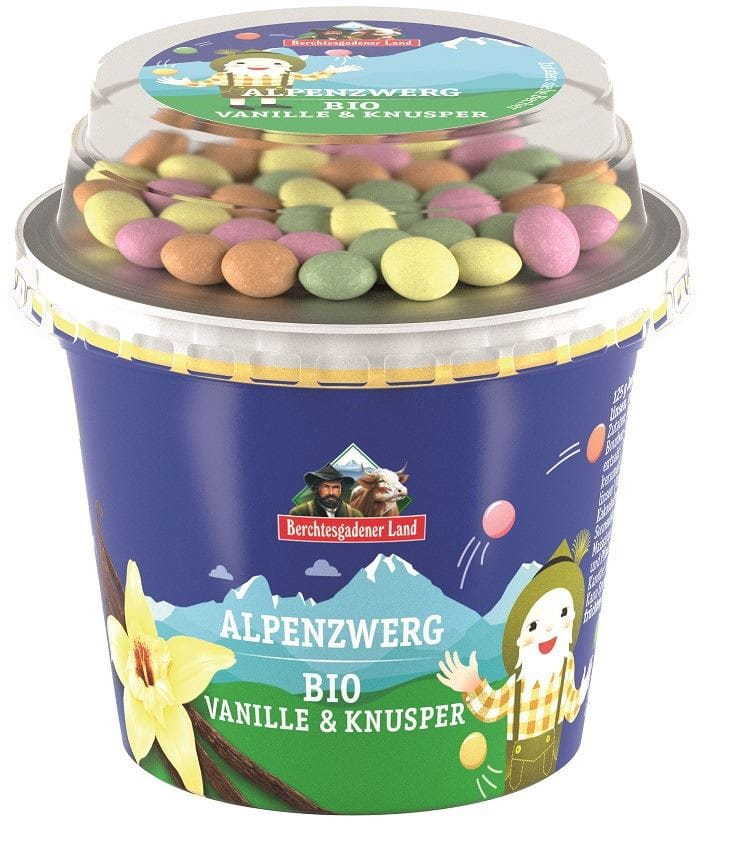 VANILJE YOGHURT MED SJOKOLADEDRÅPER ØKO 137 g - BERCHTESGADENER LAND