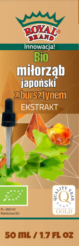 JAPONSKÝ MILTON EXTRAKT S JANTAROVÝMI KAPKAMI BIO 50 ml - ROYAL BRAND