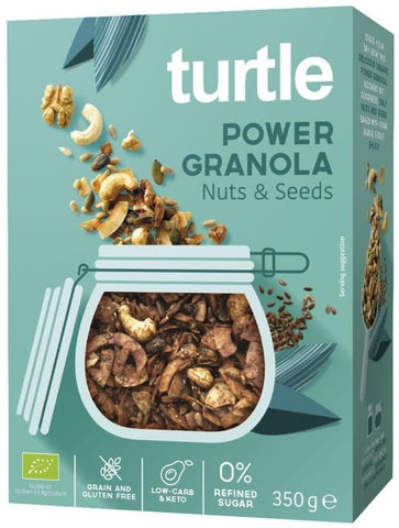 GRANOLA MIT NÜSSEN UND SAMEN GLUTENFREI BIO 350 g - SCHILDKRÖTE