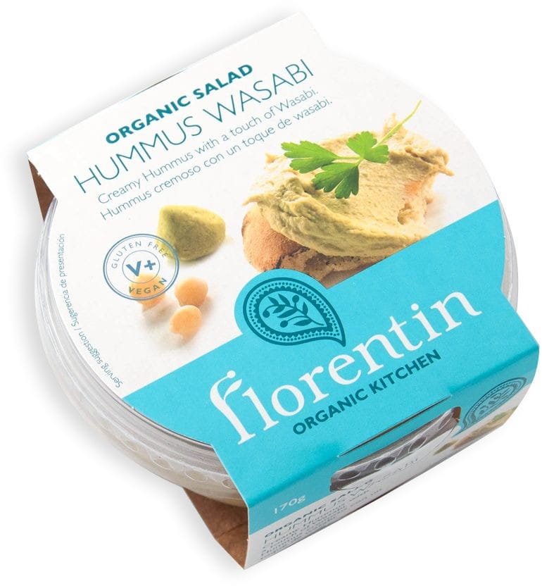 Glutenfreier Hummus Wasabi BIO 170 g - FLORENTIN