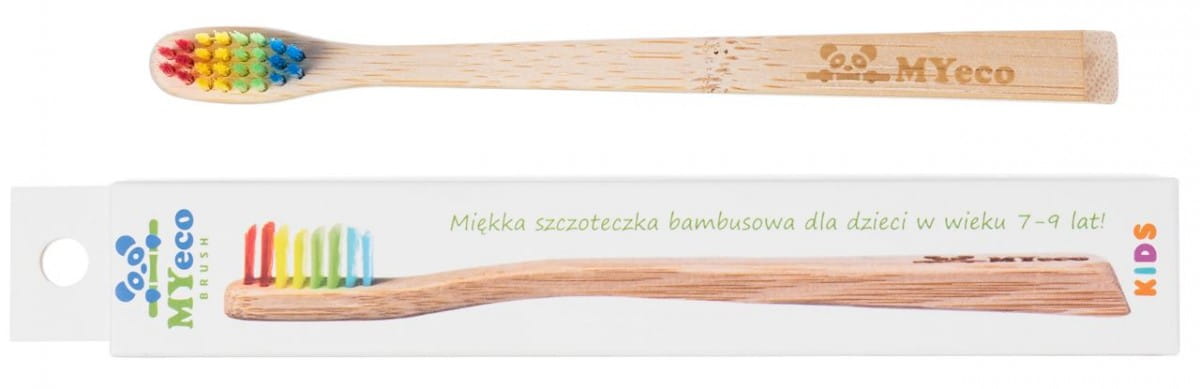 BÀN CHẢI ĐÁNH RĂNG CHO TRẺ EM TỪ 4 ĐẾN 6 TUỔI LÀM TỪ TRE NHIỀU MÀU MỀM - MYECOBRUSH