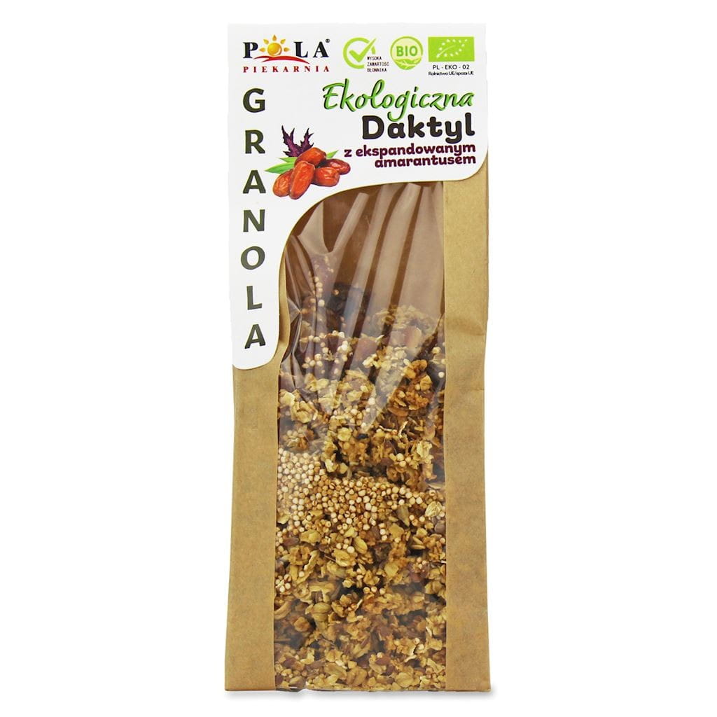 GRANOLA KURMA - AMARANTH DIPUASKAN TANPA TAMBAHAN GULA BIO 200 g - POLA BAKERY