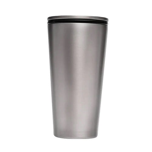 SCHIEBEBECHER AUS EDELSTAHL SILBER 420 ml - CHIC-MIC