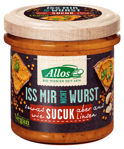 VEGANE PASTA A'LA SUCUK WURST GLUTENFREI BIO 135 g - ALLOS