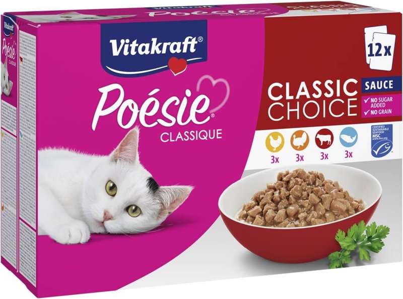 POESIE CLASSIQUE Multipack mit Fisch 12x85g - VITAKRAFT