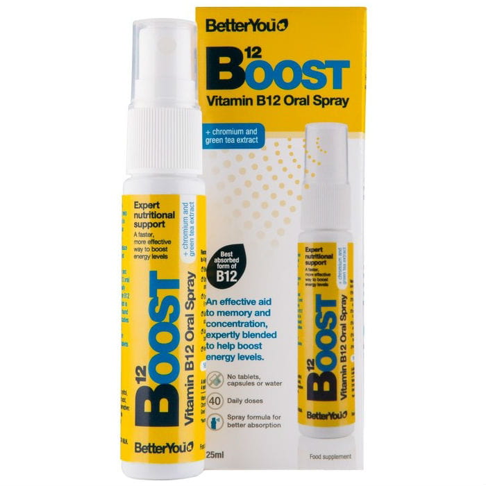 Boost pure energie Vitamine B12 B - 12 in spray 25 ml multivit BETTERYOU