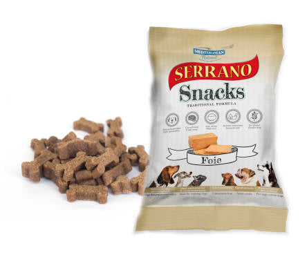 Snack für Hunde mit Schweineleber 100g - SERRANO