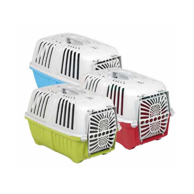 Kleine Transportbox mit Kunststofftür Pratiko 1, 31,5 x 48 x 33 cm, Kiwi [Y2512-04903 KIW] - YARRO