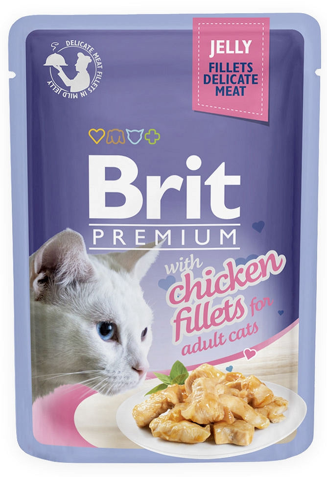 BEUTEL GELEEFILETS MIT HÄHNCHEN 85 g - BRIT