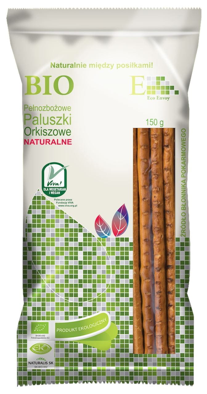 Pšeničné celozrnné tyčinky BIO 150g - ENVOY