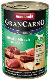 GranCarno Original Adult Dose Rind & Hirsch mit Apfel 400g - ANIMONDA