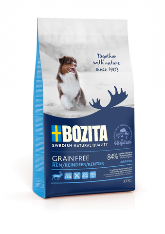 Hund Getreidefrei Adult Plus Rentier 3,5 kg - BOZITA