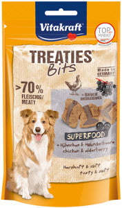 TREATIES BITS SUPERFOOD Snack mit Holunder für Hunde 100g - VITAKRAFT