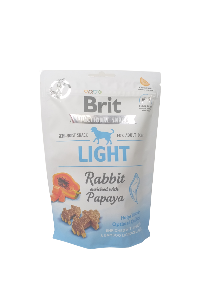 CARE Dog Functional Snack Light Rabbit & Papaya 150g - BRIT