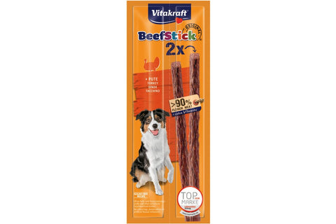 BEEF STICK Truthahnleckerli für Hunde 2 St - VITAKRAFT