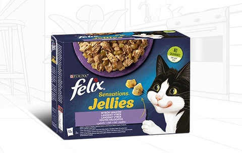 FANTASTIC Country Flavours Sachet für Katze in Gelee (12x85g) - FELIX