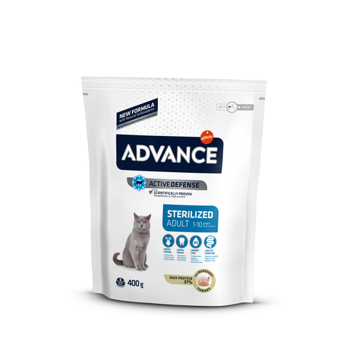 Sterilized Turkey Trockenfutter mit Truthahn für sterilisierte Katzen 400g [922227] - ADVANCE