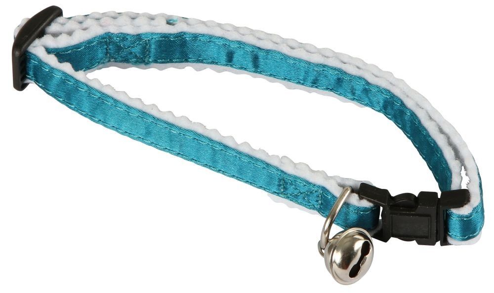 Halsband mit Sicherheitsverschluss für eine Katze, reflektierend blau [82642] - KERBL