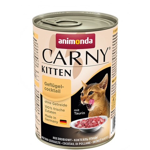 Carny Kitten Dose mit einer Mischung aus Geflügelfleisch 400g - ANIMONDA