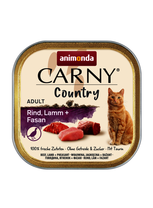 CARNY COUNTRY Adult Shake mit Rind, Lamm und Fasan 100 g - ANIMONDA