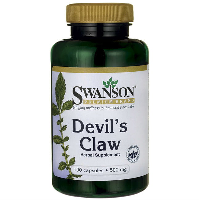 Artiglio del diavolo 500 MG Artiglio del diavolo 100 capsule di SWANSON