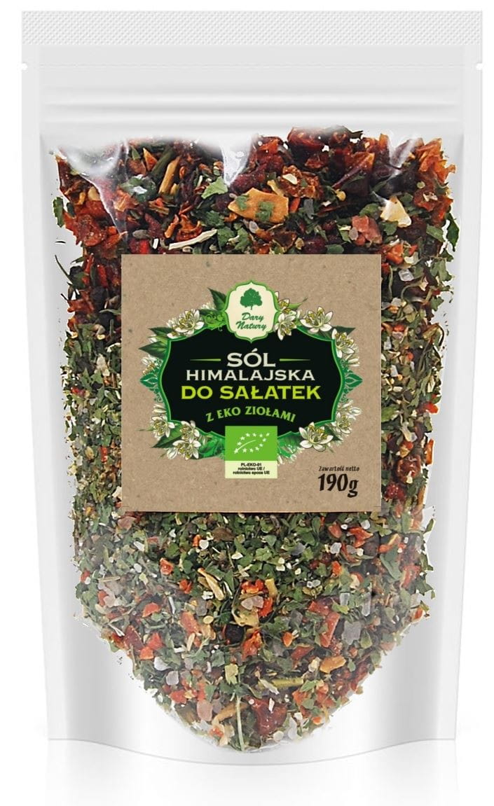 Himalajan suola yrteillä salaateille BIO 190 g - LUONNON LAHJA