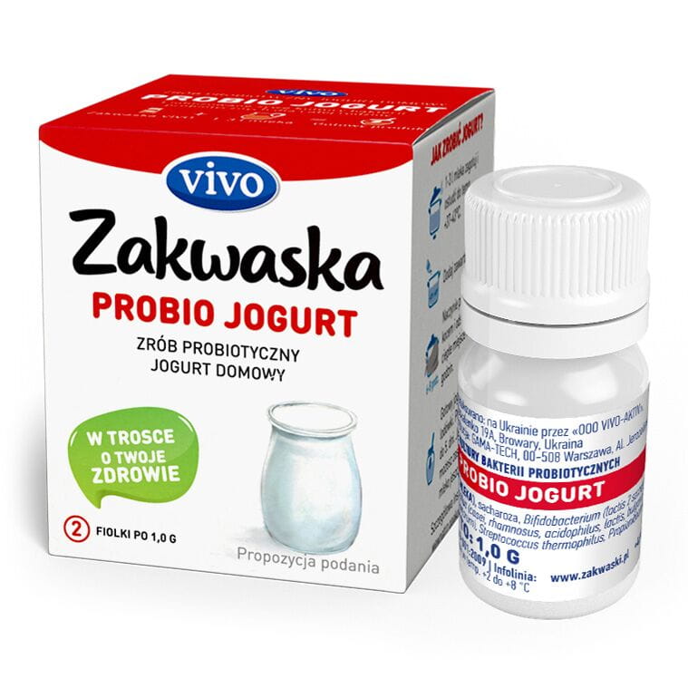 โยเกิร์ตโฮมเมด proBIO โยเกิร์ต วัฒนธรรมแบคทีเรียมีชีวิต แพ็คโพรไบโอติก 2 x 1g QUELLE VIVO