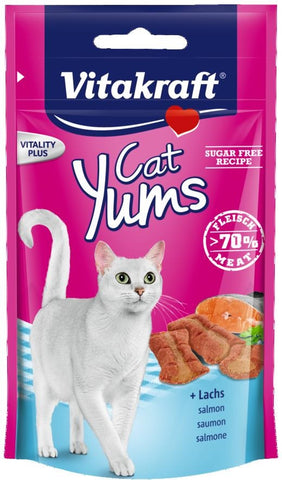 CAT YUMS Snack für Katzen, Lachs 40g +20% gratis - VITAKRAFT