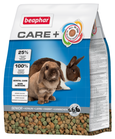 CARE+ RABBIT SENIOR Futter für ältere Kaninchen über 6 Jahre 1,5 kg - BEAPHAR