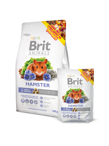 TIERE HAMSTER KOMPLETT 100 g - BRIT