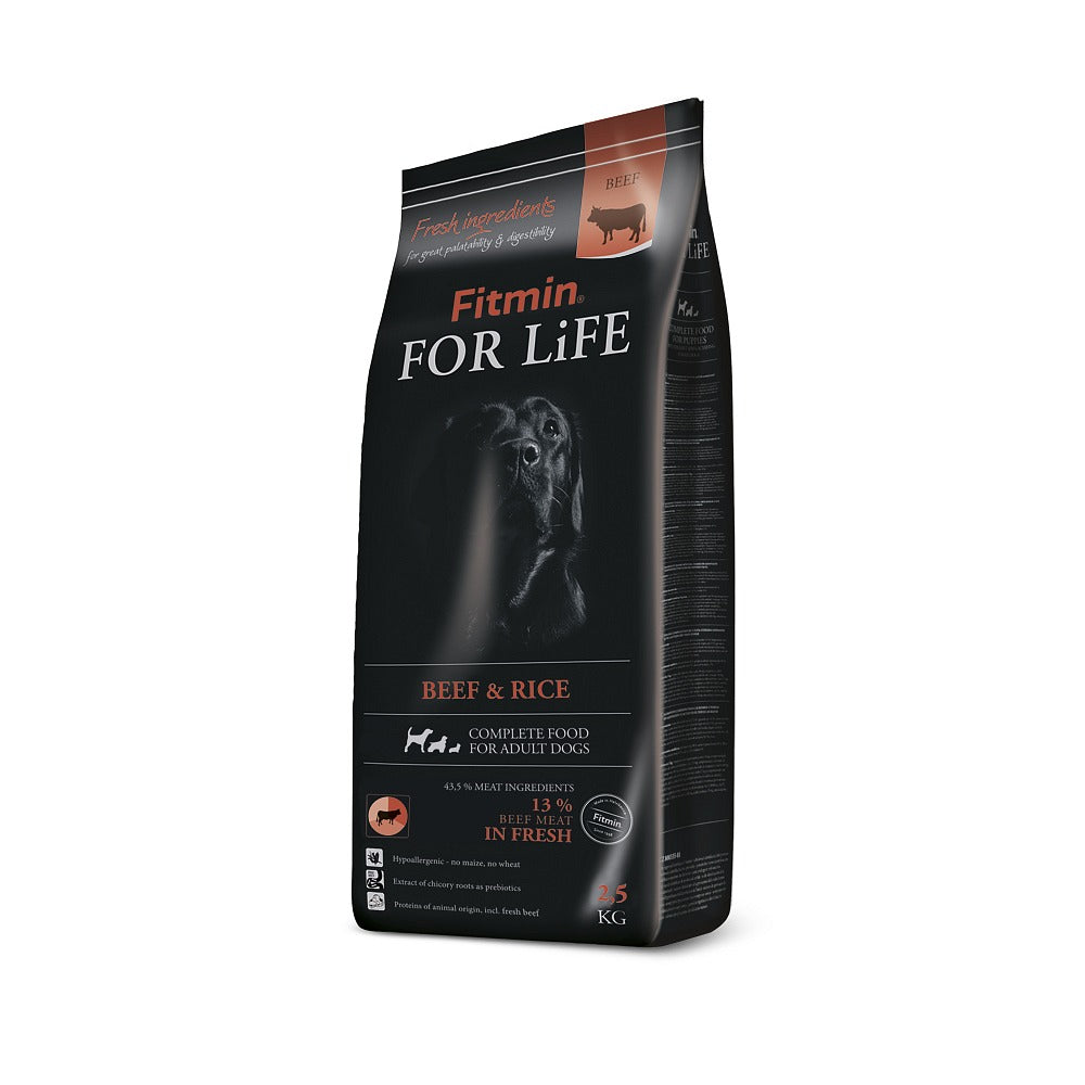 dog For Life Rind & Reis 2,5kg - FITMIN