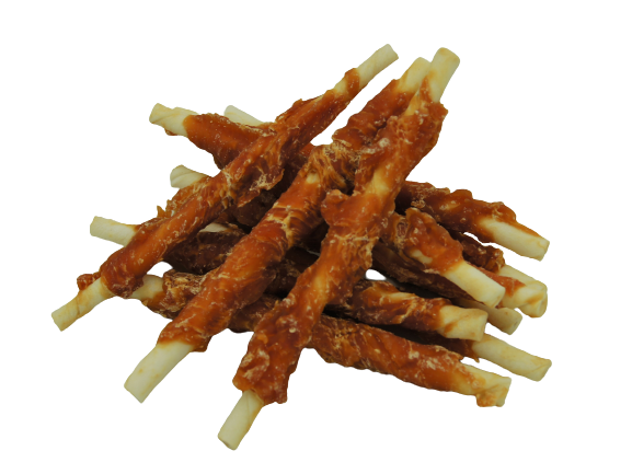 Hähnchenfilet auf Rinderhaut Sticks 15cm 500g [NS-231] - GESUNDER SNACK