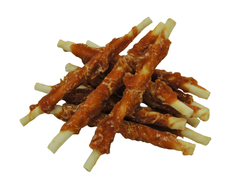 Hähnchenfilet auf Rinderhaut Sticks 15cm 500g [NS-231] - GESUNDER SNACK