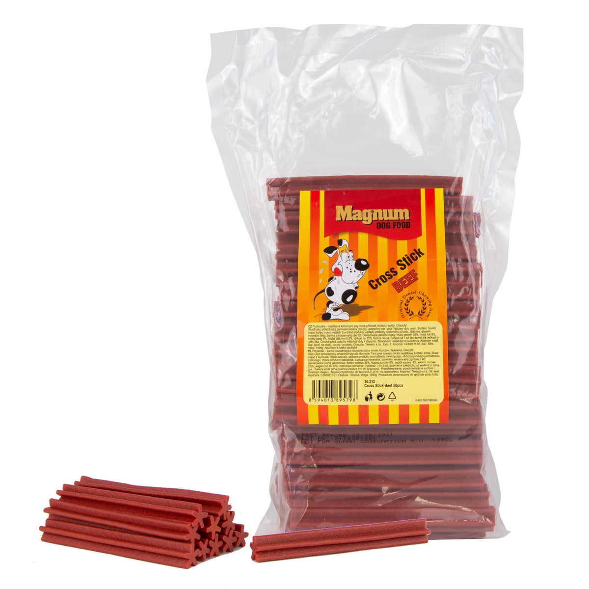 Zahnsticks Sterne mit Rind 50 Stk. 1090g [16212] - MAGNUM