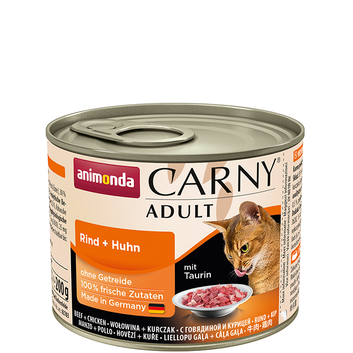 Carny Adult Dose mit Rind und Huhn 200g - ANIMONDA