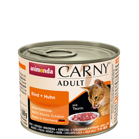 Carny Adult Dose mit Rind und Huhn 200g - ANIMONDA