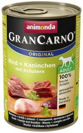 GranCarno Original Adult Rinderkaninchenkräuter in Dosen 400 g - ANIMONDA