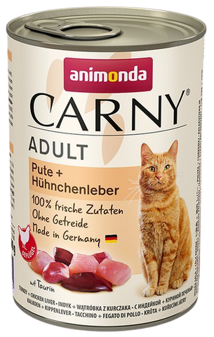 Carny Adult Truthahn und Hühnerleber in Dosen 400 g - ANIMONDA