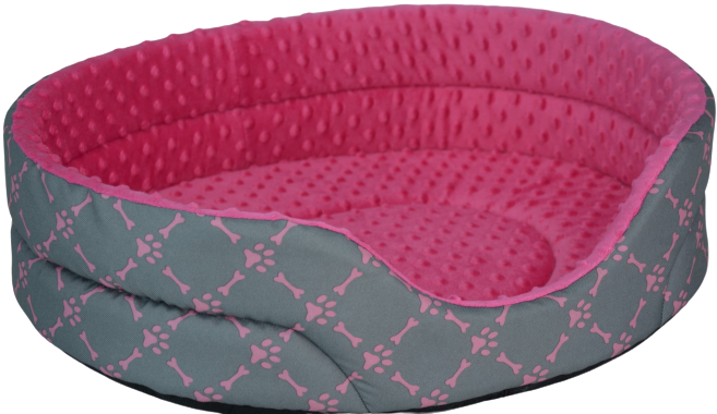 OVALES MINKY-BETT Nr. 6 70x60 Pink Cube - VIK