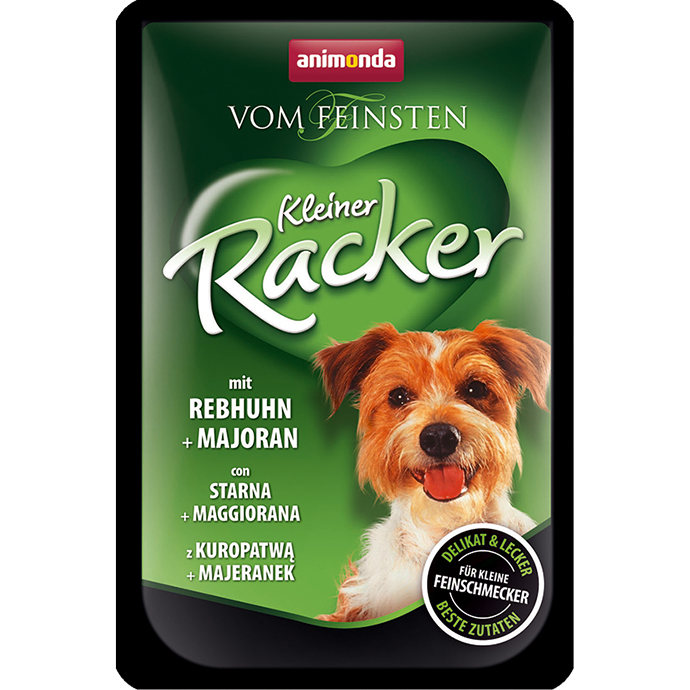 Vom Feinsten Kleiner Racker Tütchen mit Rebhuhn und Majoran 85 g - ANIMONDA