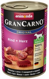 GranCarno Original Adult Dosenrindfleisch und -herzen 400g - ANIMONDA