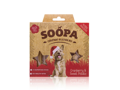 Selection BOX Cranberry & Sweet Potato (Cranberry und Süßkartoffel) 150g - SOOPA