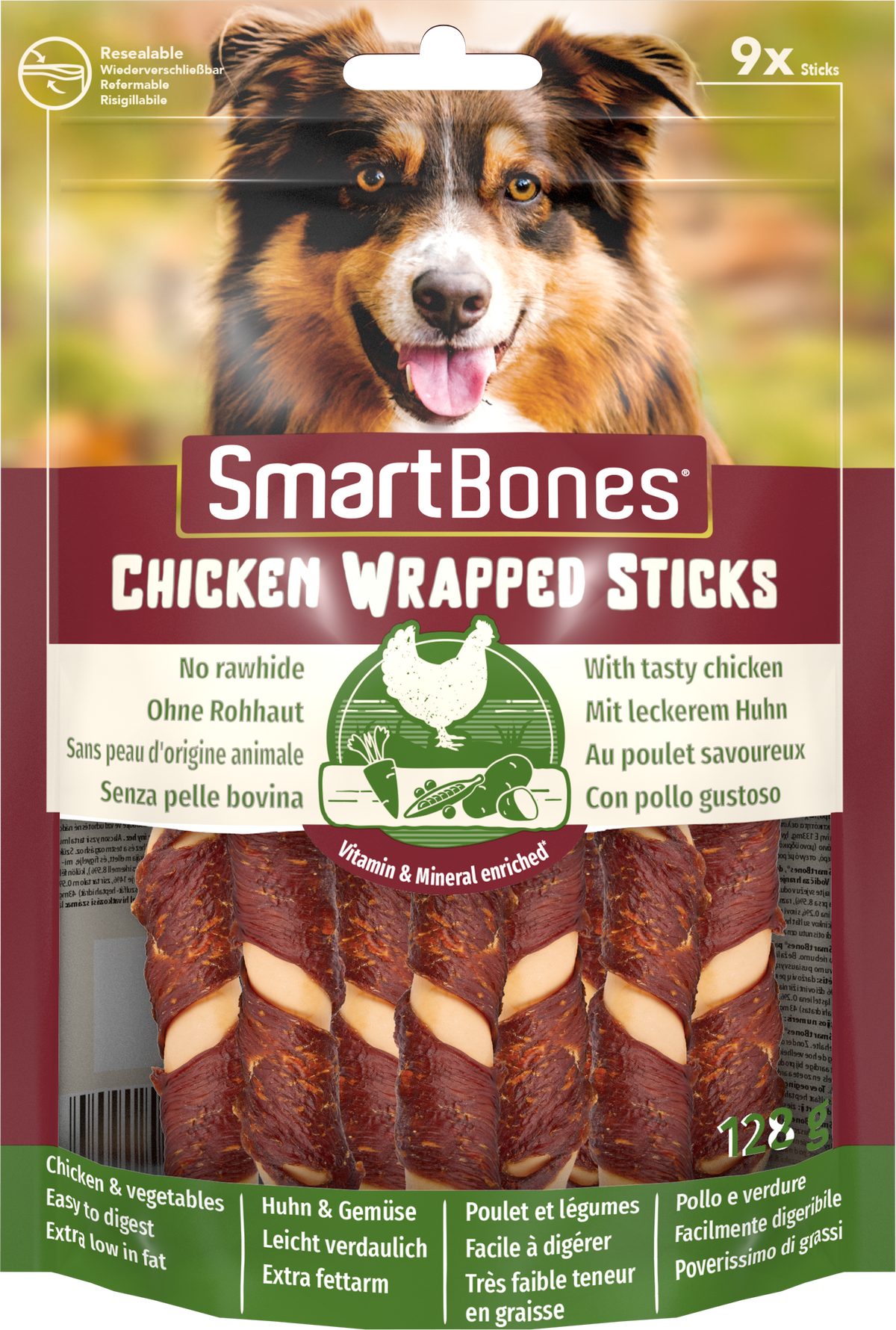 Chicken Wrap Sticks Mini 9 Stk. [T020904] - SMARTBONES