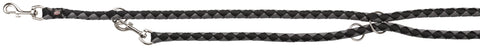 Verstellbare Leine Cavo, L-XL, 2,00 m/o 18 mm, schwarz/silber [TX-143620] - TRIXIE