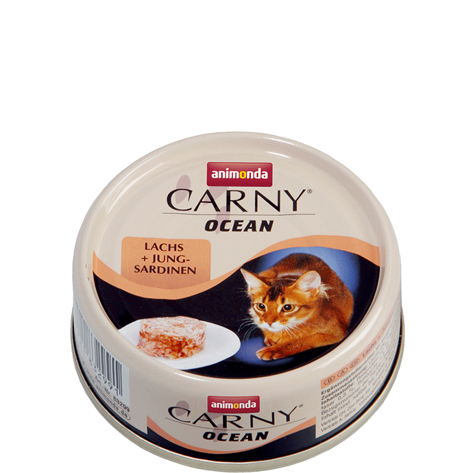 Carny Ocean Dose mit Lachs und jungen Sardinen 80g - ANIMONDA