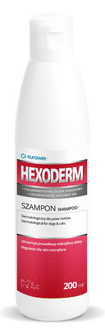 Hexoderm - Dermatologisches Shampoo für Hunde und Katzen 200ml - EUROWET