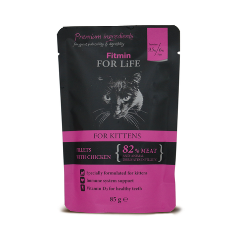 cat For Life Pouch Kitten Huhn 85g - FITMIN