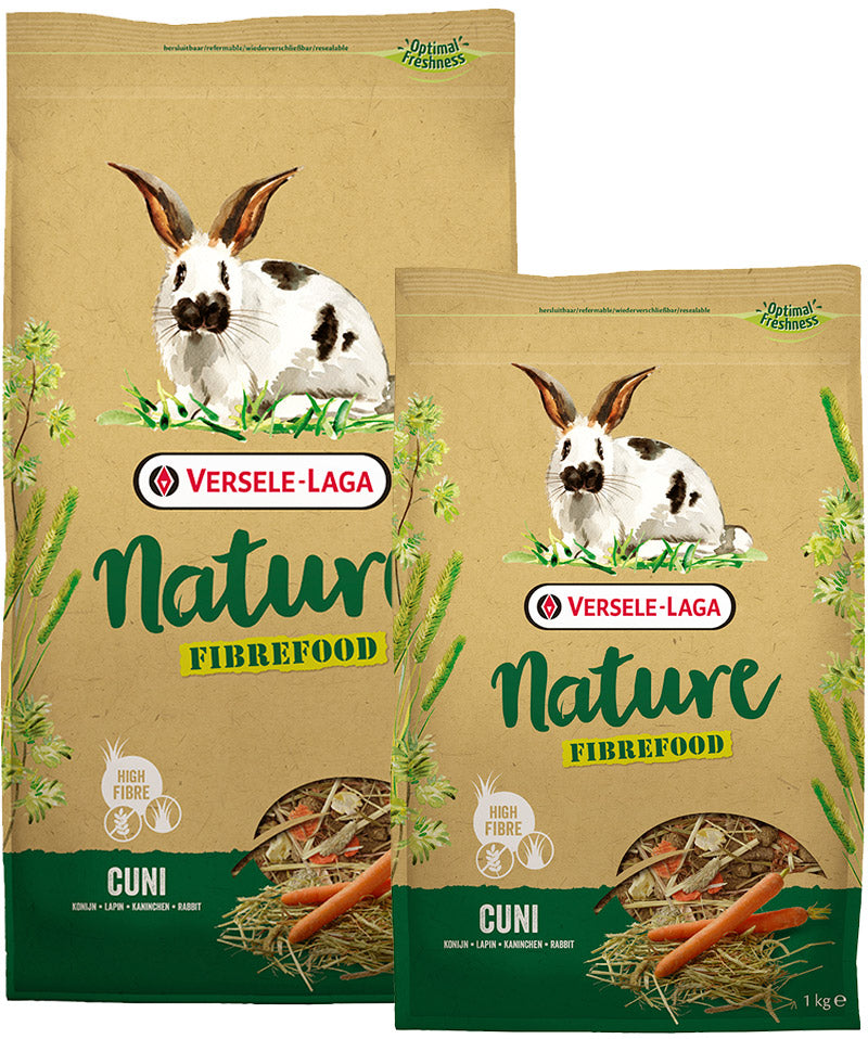 Cuni Nature Fiberfood 2.75kg - LEICHT/EMPFINDLICH für Zwergkaninchen [461427] - VERSELE LAGA
