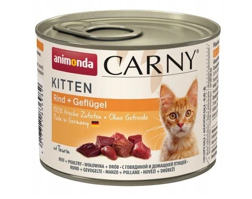 Carny Kitten Dose mit Rind und Geflügel 200g - ANIMONDA